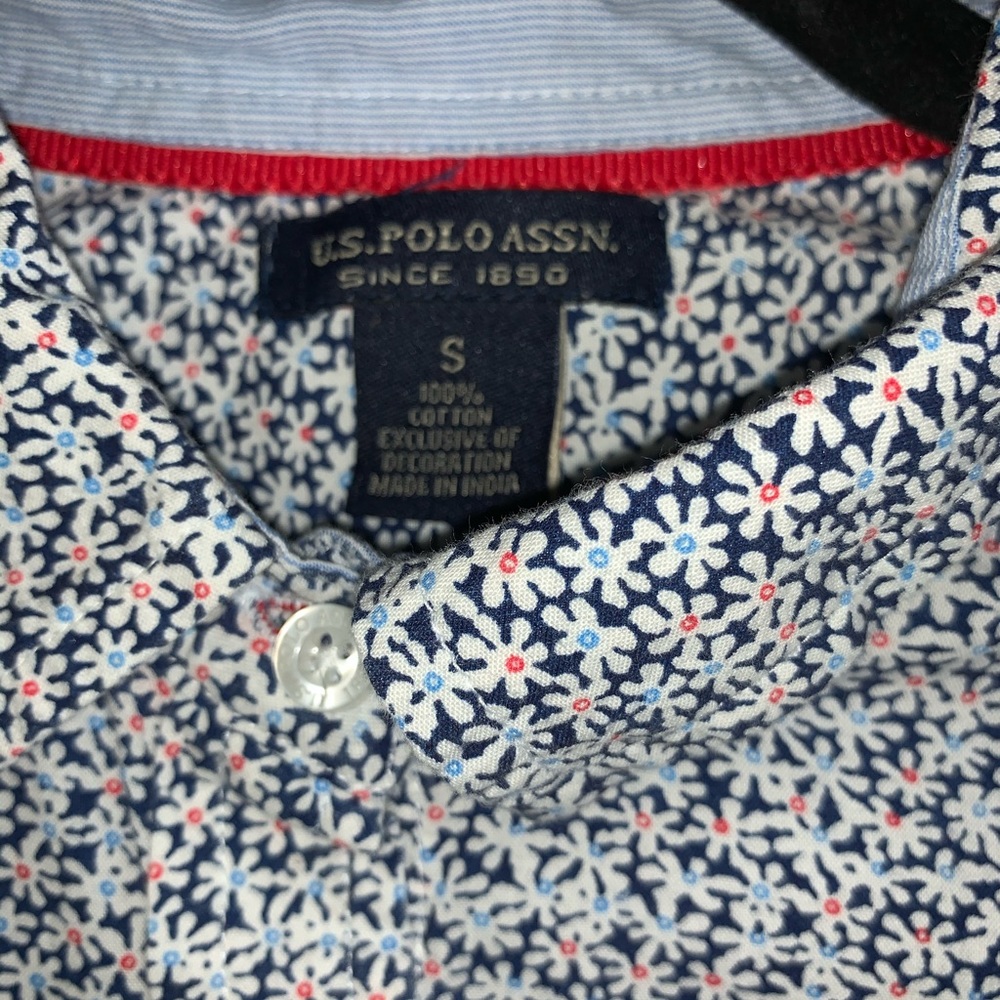 Daisy Print Button Down By Polo - image 4